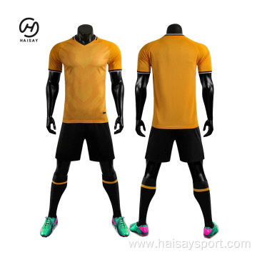2022 Factory Jersey Soccer Set Breathable Quick Dry Polyester Soccer Wear Football Jersey Maker Uniform Blank Football Jersey
